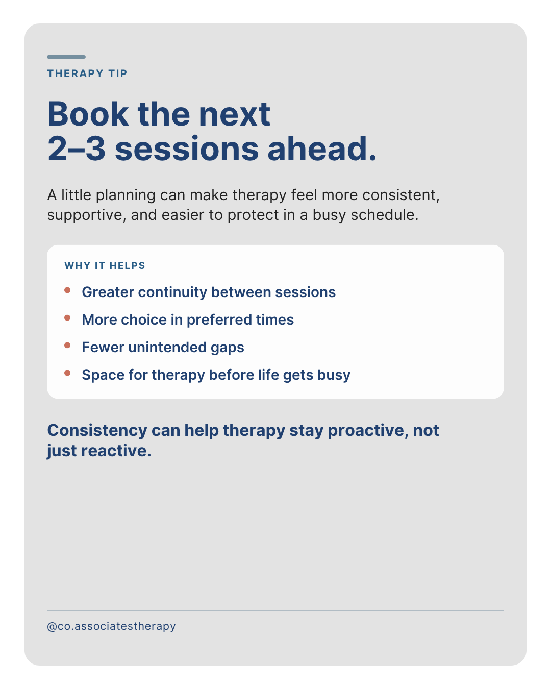 Why Booking Therapy Ahead Can Actually Help Therapy Work Better